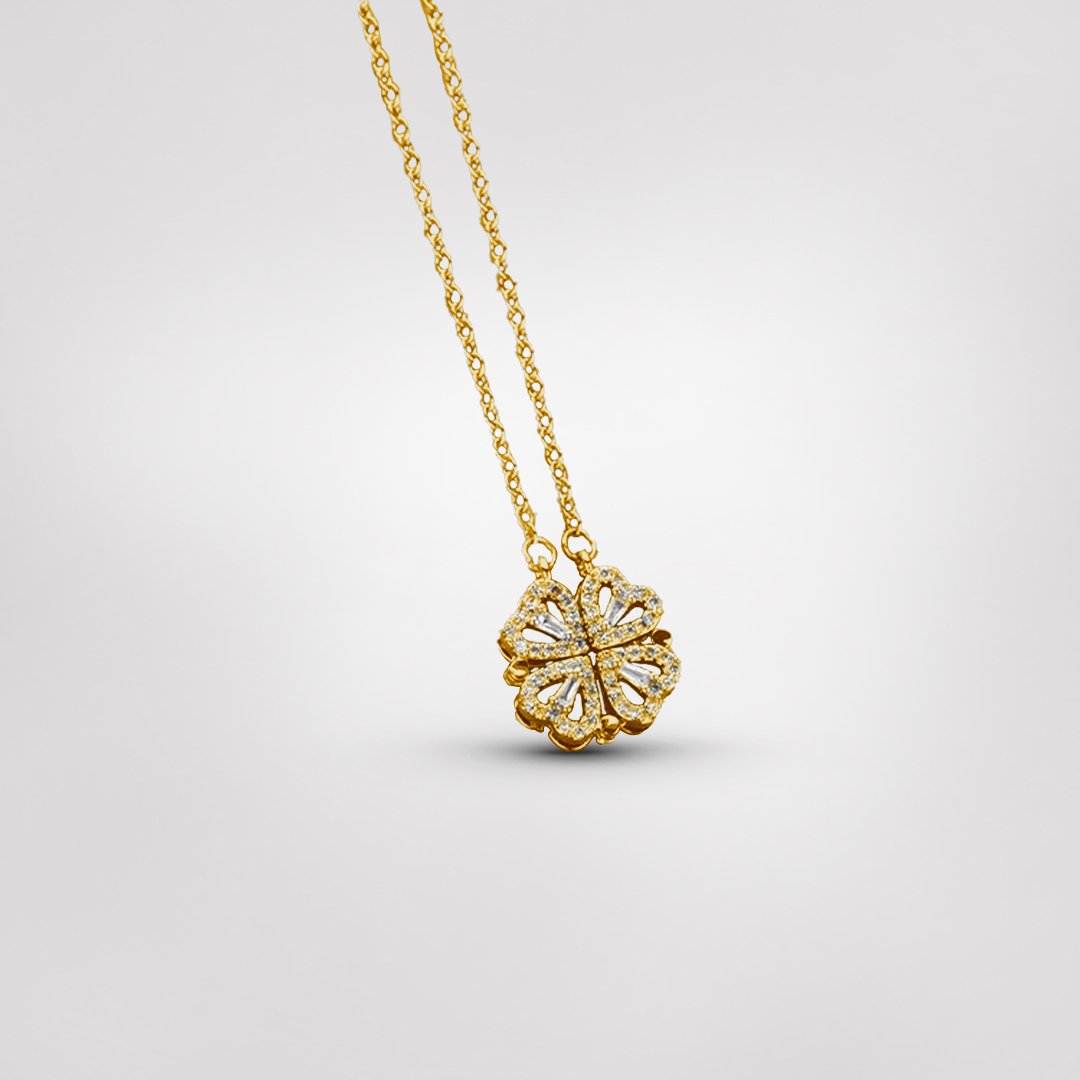Clover Necklace – Embrace Luck, Love, and Trust-tidenox