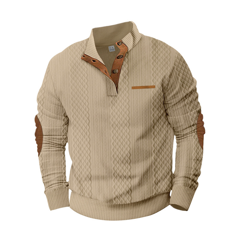 Men's Long Sleeve Cashmere Sweatshirt-tidenox