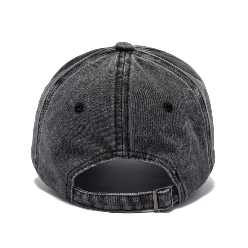 Cross-Border Washing Baseball Cap Printed Retro Old Baseball Cap European And American Dad Cap Men Amazon Baseball Cap