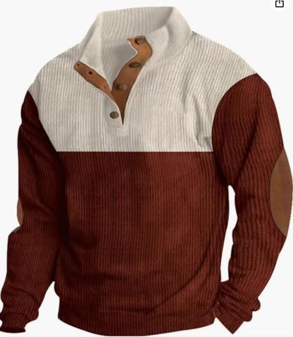 Men's Outdoor Casual Stand Collar Long Sleeve Sweatshirt-tidenox