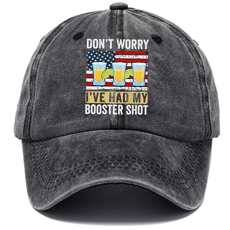 Cross-Border Washing Baseball Cap Printed Retro Old Baseball Cap European And American Dad Cap Men Amazon Baseball Cap