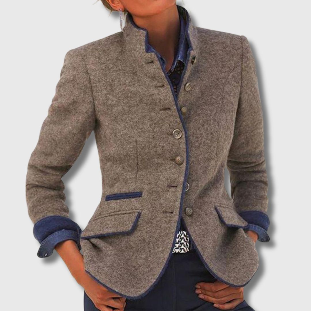 Vivienne - Women's Classic Wool Blend Blazer Limited Edition-tidenox