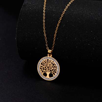 Tree of Life Pendant Necklace-tidenox