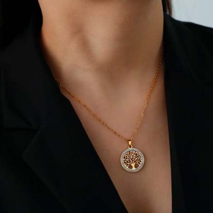 Tree of Life Pendant Necklace-tidenox