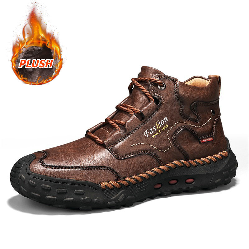🔥50% off today only🔥Men's genuine leather non-slip corrective shoes to relieve walking pain-tidenox