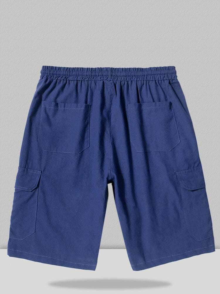 Linen Style Pants With Pockets-tidenox