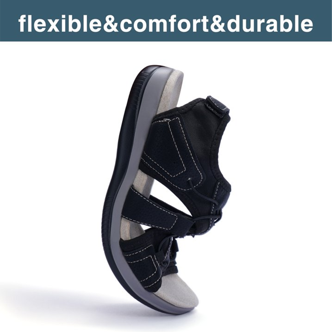 Comfyfleek Arch Support Stretchy Wide Width Sport Flat Sandals