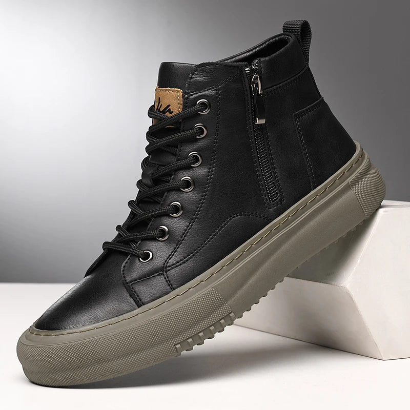 Metro Leather Sneakers-tidenox