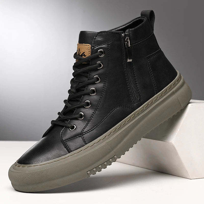 Metro Leather Sneakers-tidenox