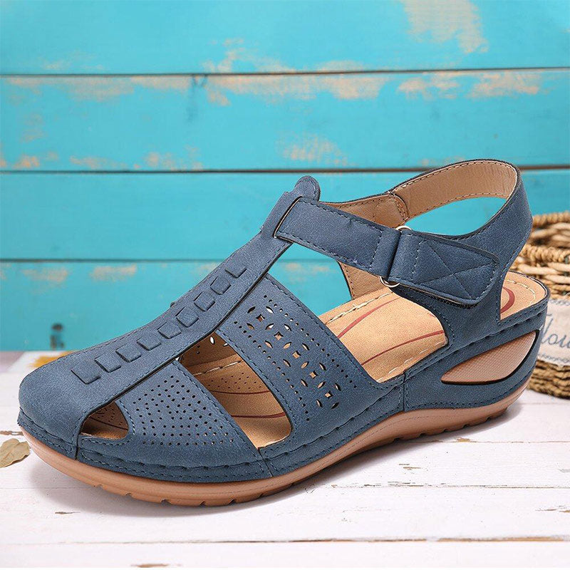 Women's Sandals Round Toe Wedge Sandals-tidenox