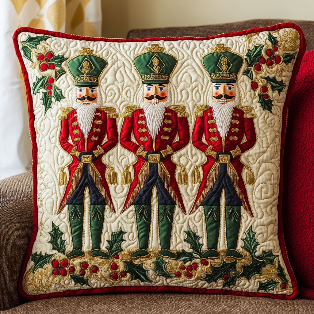 Christmas Nutcracker CW0110055CL Quilt Pillow Case-tidenox