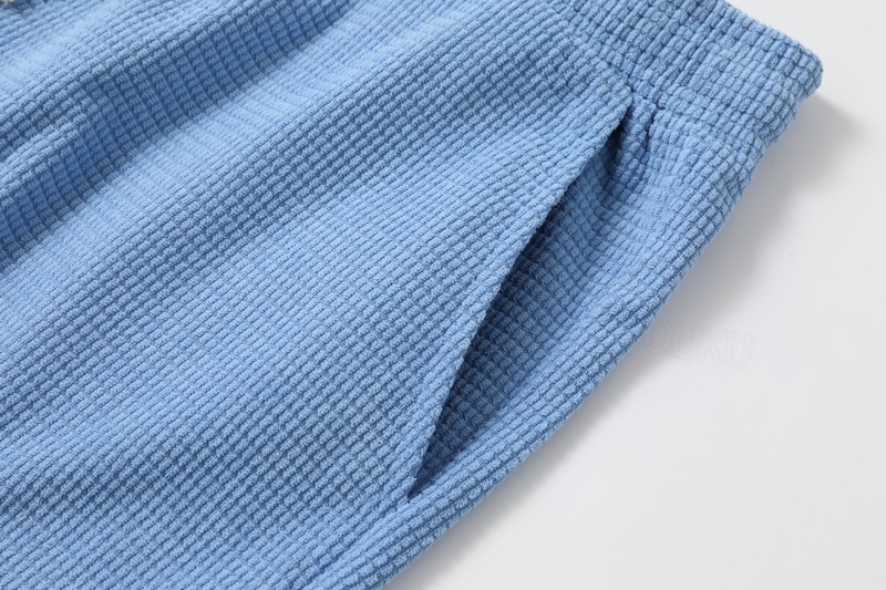 Hombre Pantalones cortos de gofres Pantal&oacute;n corto Pantalones cortos de verano Pantalones cortos casuales Bolsillo Correa Cintura el&aacute;stica Plano Comodidad Transpirable Corto Exterior Vacaciones 2025 - &euro; 23.99 &ndash;P6