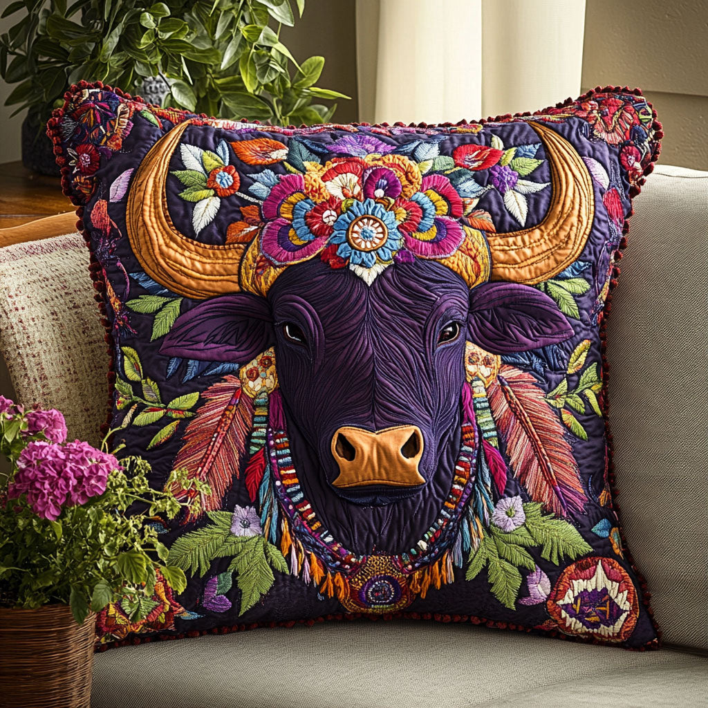 Bison Bloom CW0207007CL Quilt Pillow Case-tidenox
