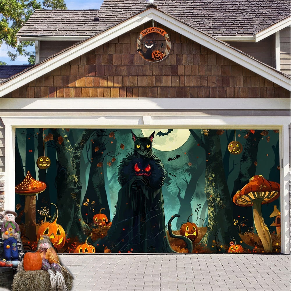 2025 Halloween Garage Door Decoration-tidenox