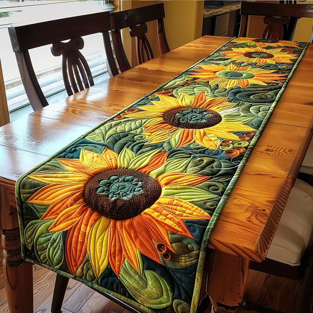 Artistic Sunflowers Garden Quilted Table Runner NCU0TL040-tidenox