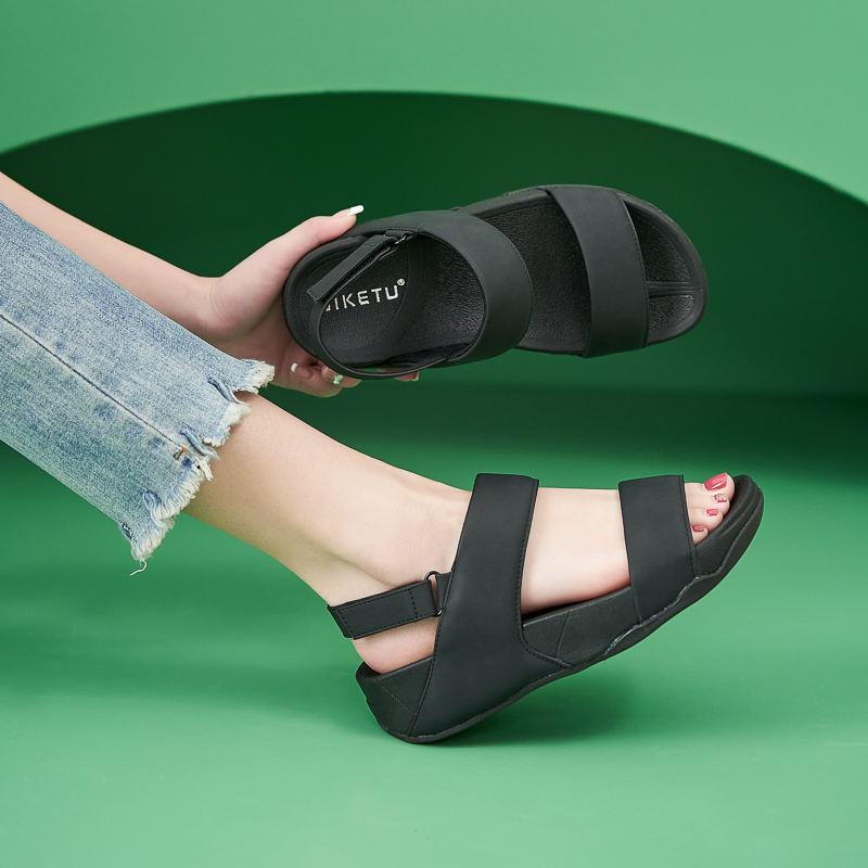 Adjustable Leather Sandals-tidenox