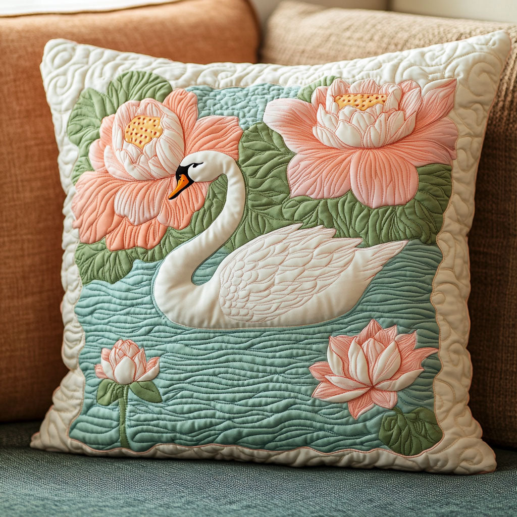 Swan Garden CP0906049CL Quilt Pillow Case-tidenox