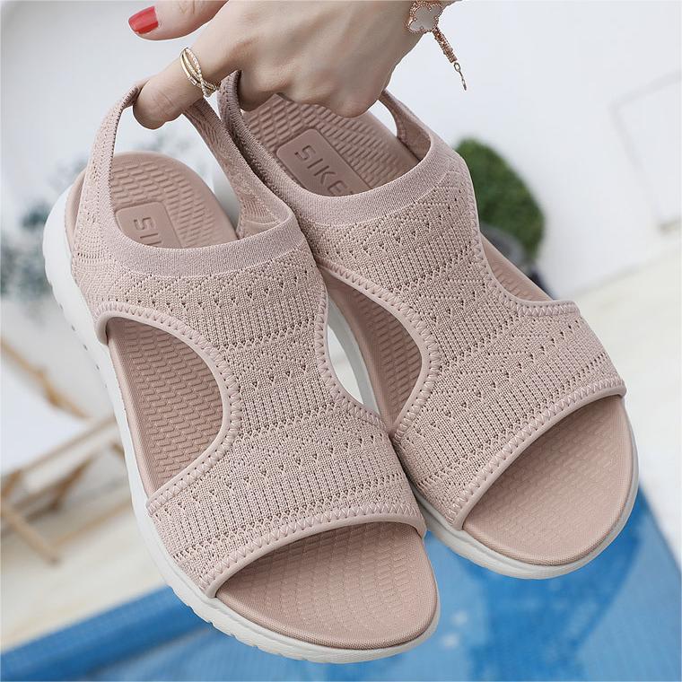 Orthopedic Sandals Cushion Walk Fly Knit Sporty Sandal EEE Fit-tidenox
