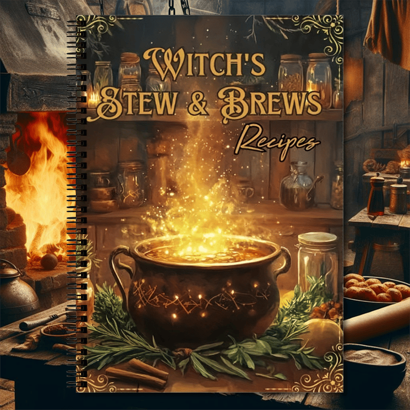 🔥Last Day 49% OFF - 🧙‍♀️🍲WITCH'S STEW & BREWS Decipes:50 Enchanted 