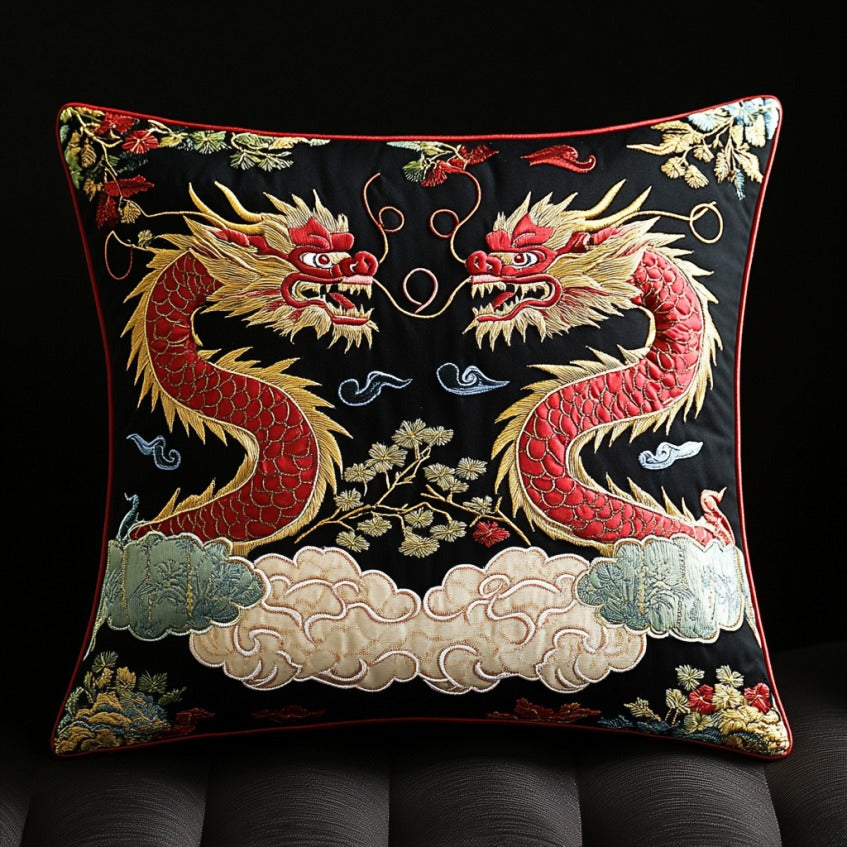 Asian Dragons XR1809019CL Quilt Pillow Case-tidenox