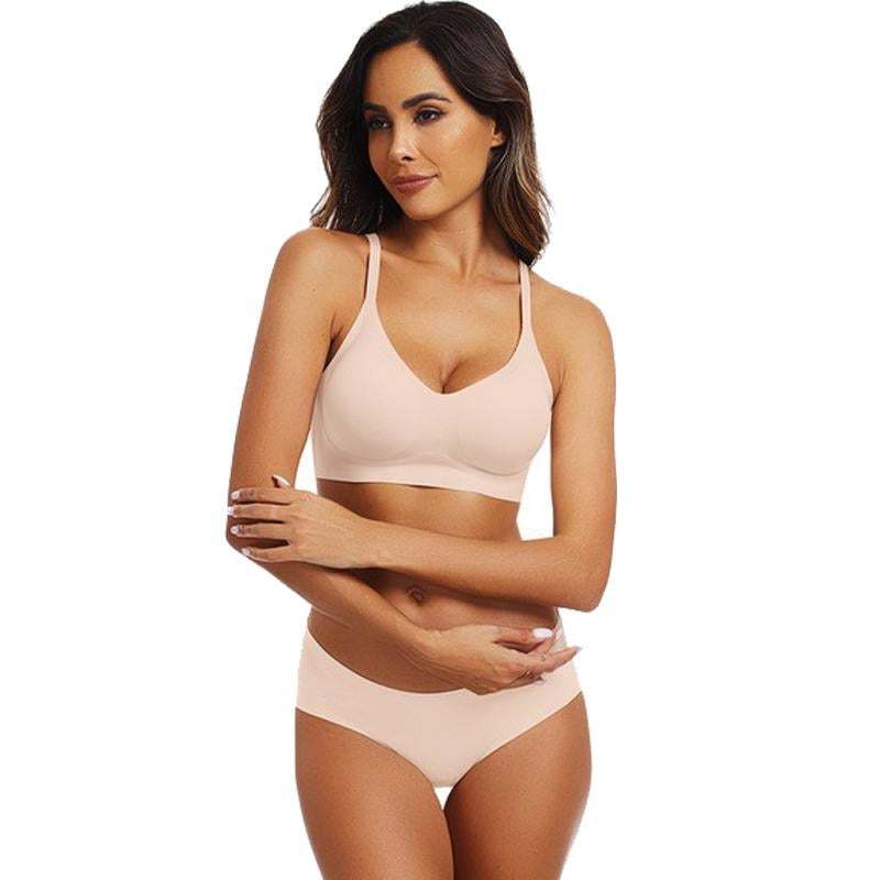 Womens Seamless Bra No Underwire Comfort Push Up Bras Buttery Soft Wireless Bralette Full Coverage Sport Everyday Bra-tidenox