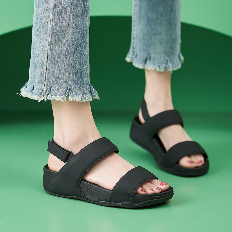 Adjustable Leather Sandals-tidenox