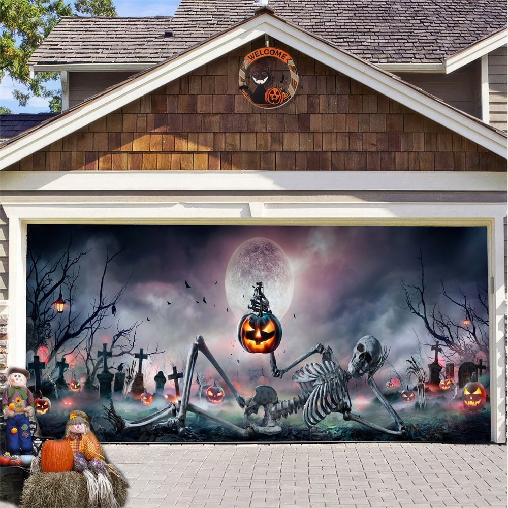 2025 Halloween Garage Door Decoration-tidenox