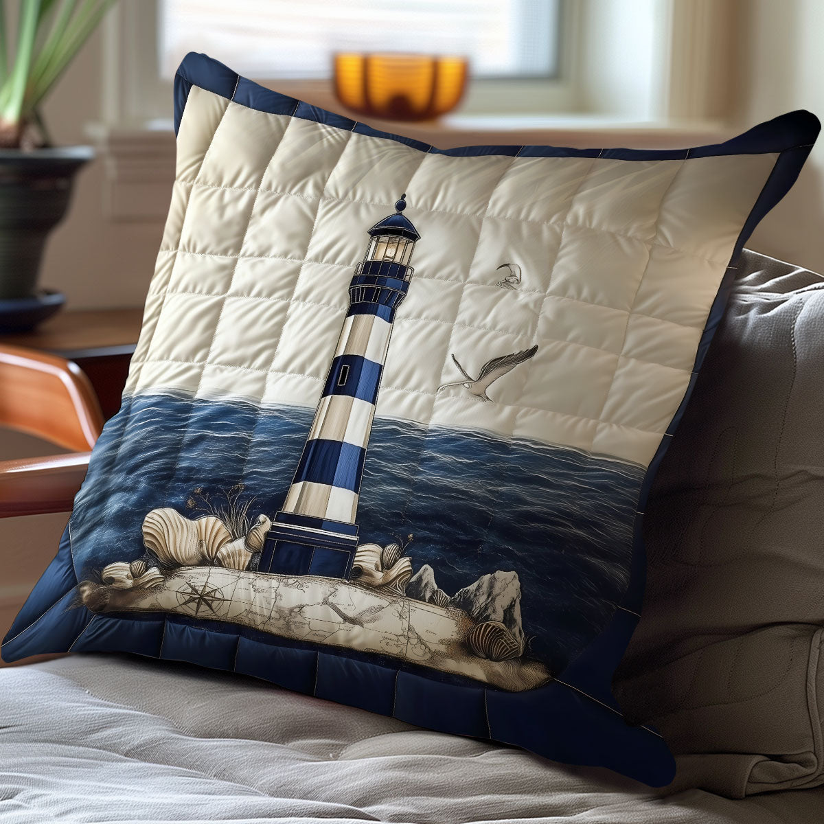 Twilight Lighthouse WN1704052CL Quilt Pillow Case-tidenox
