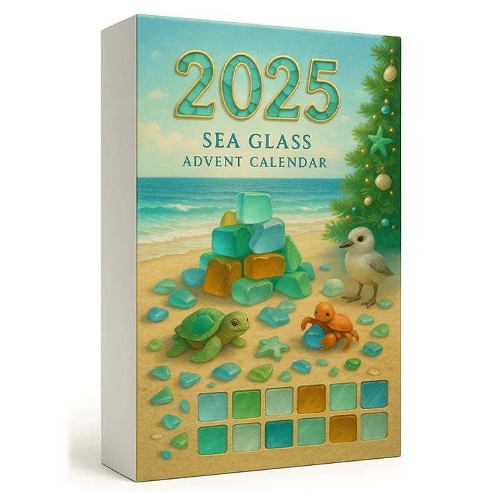 🌊Sea Glass Christmas Tree Advent Calendar | A surprise behind each door😲🎁-tidenox