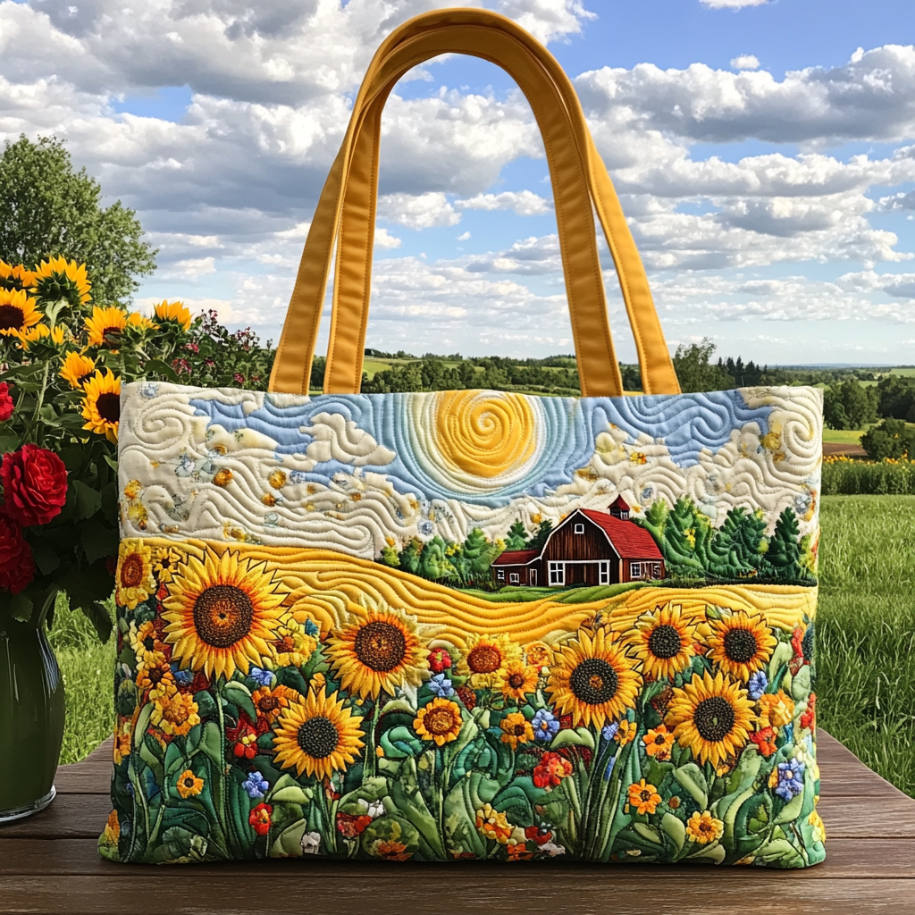 Sunny Cottage Quilted Tote Bag NCU0VL2719-tidenox