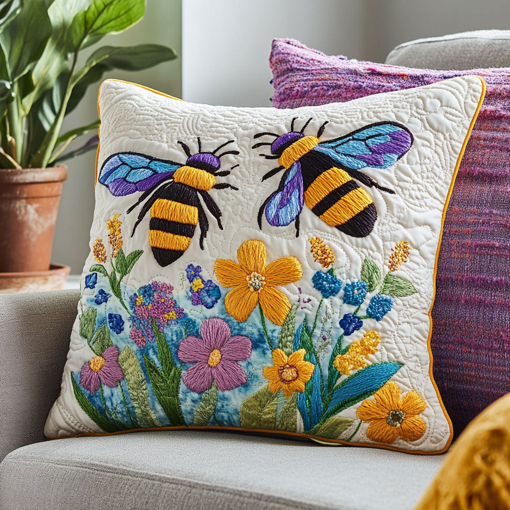 Bee Bloom CW0707005CL Quilt Pillow Case-tidenox