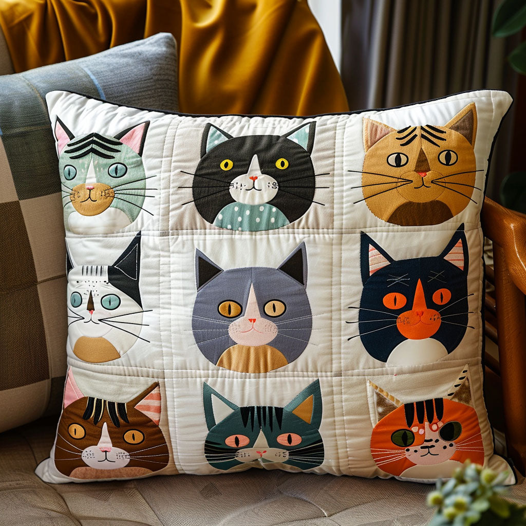 House Cat CP1405008CL Quilt Pillow Case-tidenox