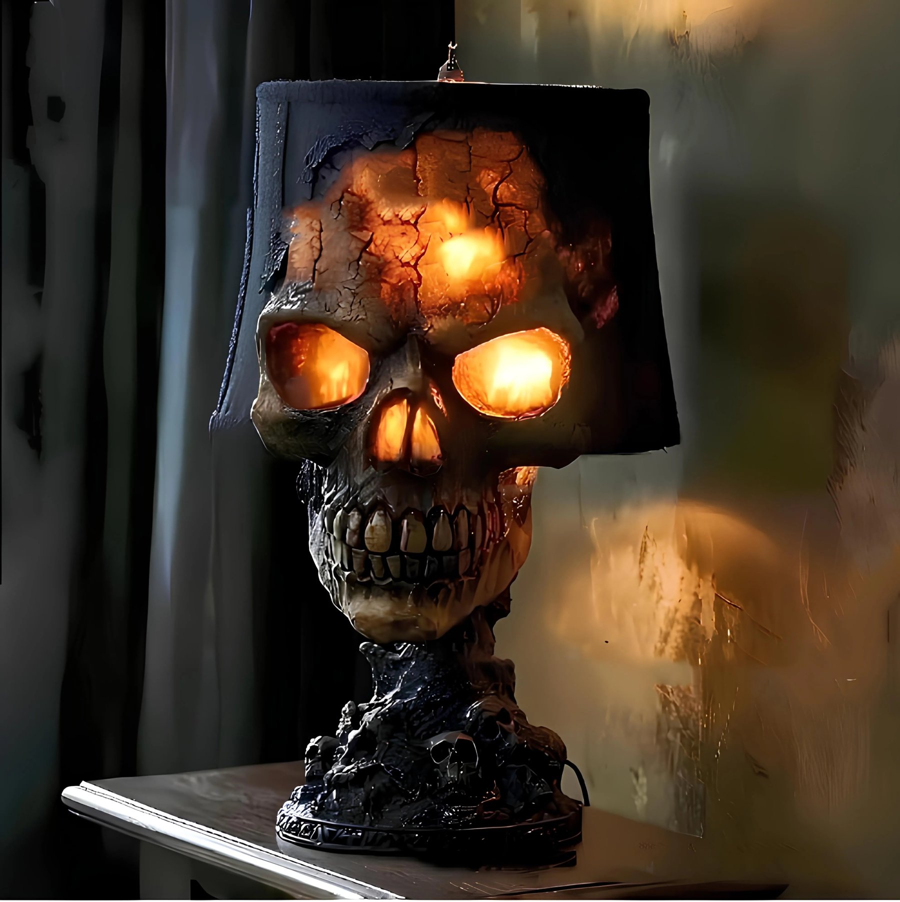 ☠️LAST DAY SALE 49% OFF - Skull Flame Table Lamp-tidenox