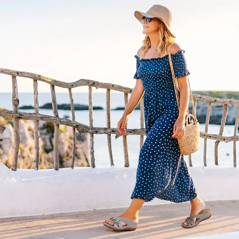 🔥Last Day Promotion 50% OFF - Women's Flowers Decor Arch Support Sandals-tidenox