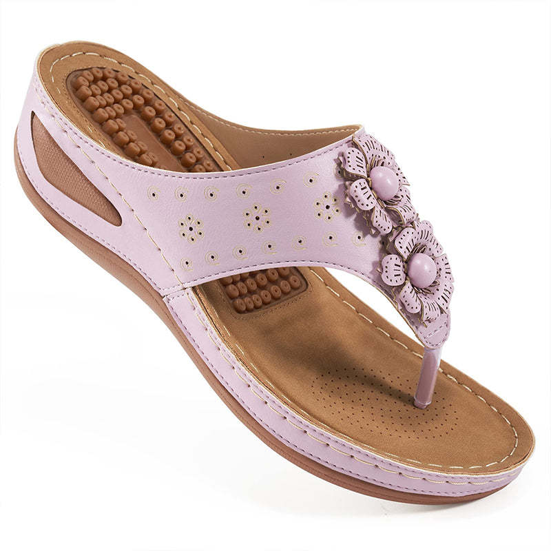 Women's Sandals Comfortable Flip Flops with Arch Support-tidenox