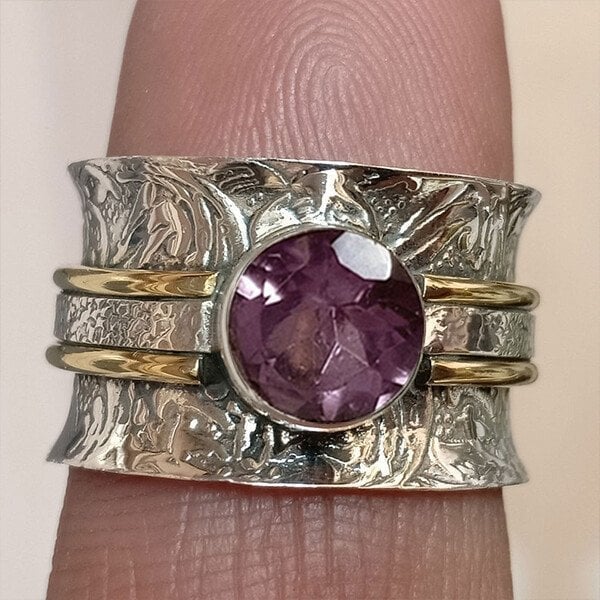 🎁Bohemian Crystal Meditation Ring-tidenox