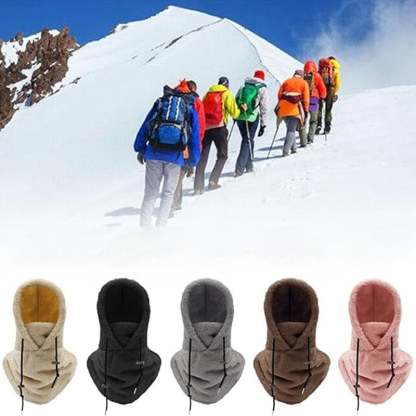 🔥2025 HOT SALE 49% OFF🔥 - Winter Outdoor Sherp Hooded Sports Windproof Mask⛷️-tidenox
