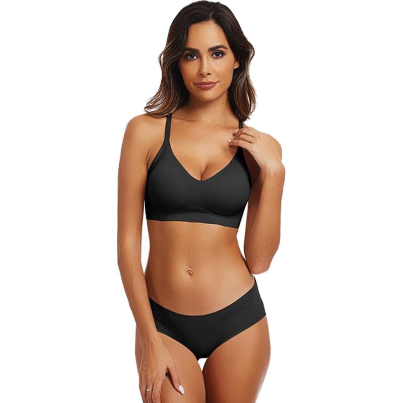 Womens Seamless Bra No Underwire Comfort Push Up Bras Buttery Soft Wireless Bralette Full Coverage Sport Everyday Bra-tidenox
