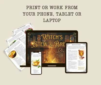 🔥Last Day 49% OFF - 🧙‍♀️🍲WITCH'S STEW & BREWS Decipes:50 Enchanted Recipes for Body and Soul💫
