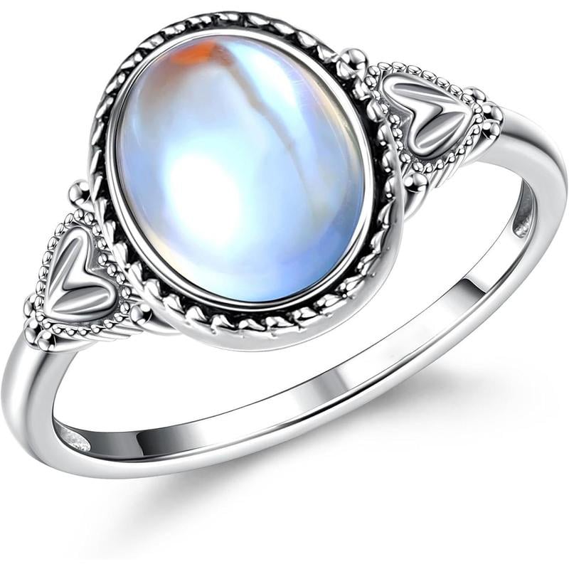 🎁Exquisite Color Change Mood Rings Moonstone for Women