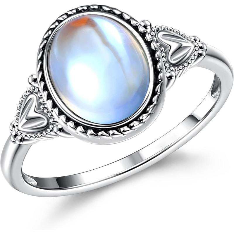🎁Exquisite Color Change Mood Rings Moonstone for Women