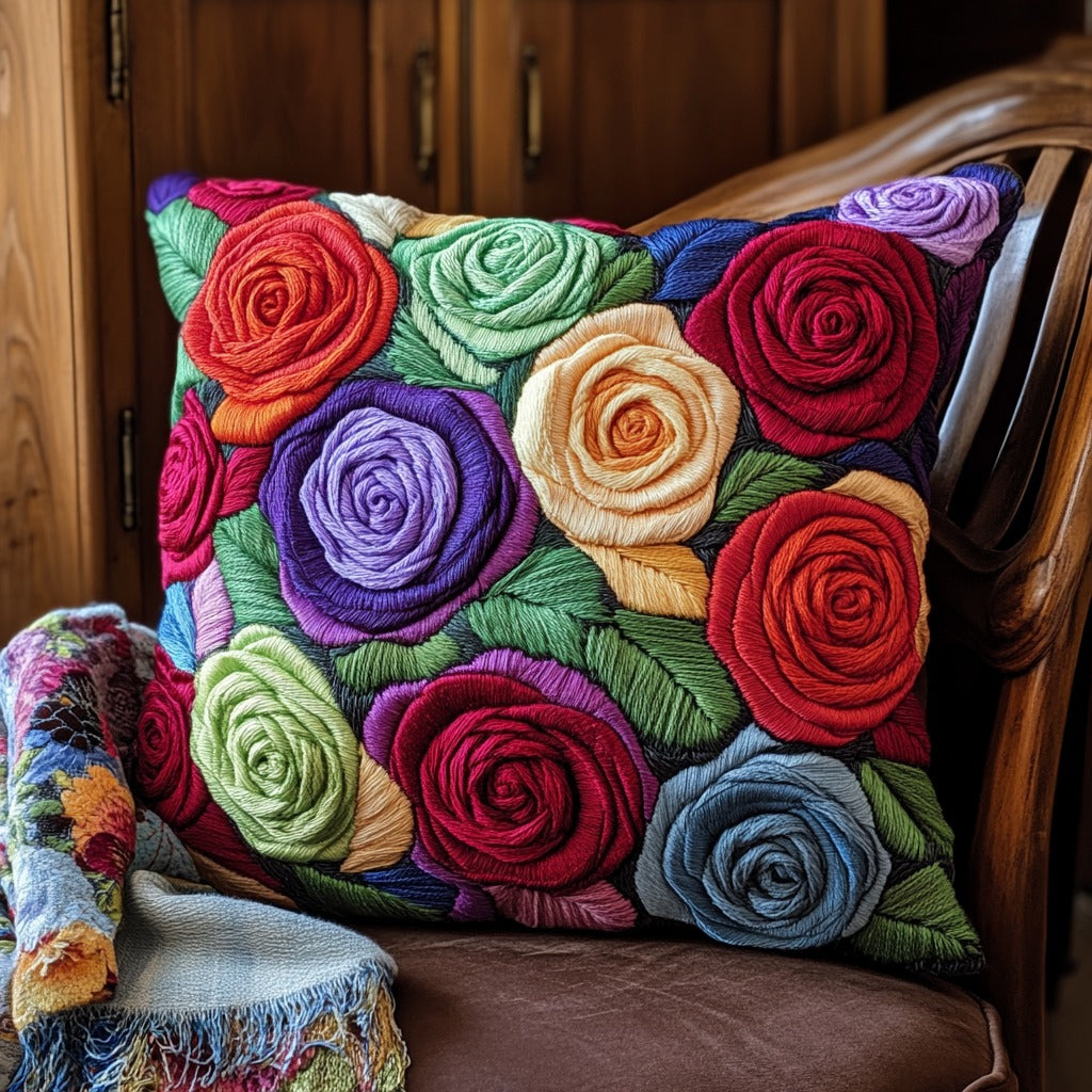 Blooming Rose XR1810026CL Quilt Pillow Case-tidenox