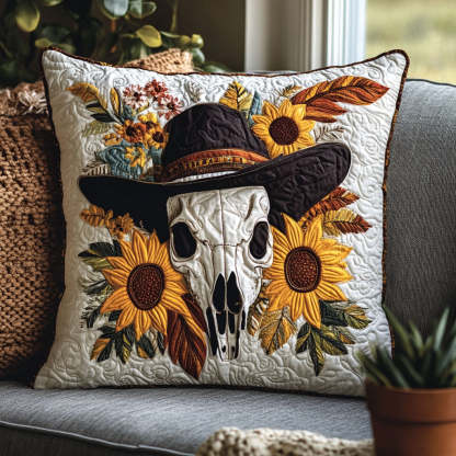 Floral Skull CW1605163CL Quilt Pillow Case-tidenox