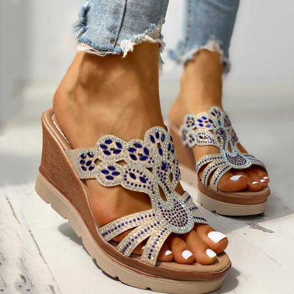 Women's Platform Wedge Casual Sandals-tidenox