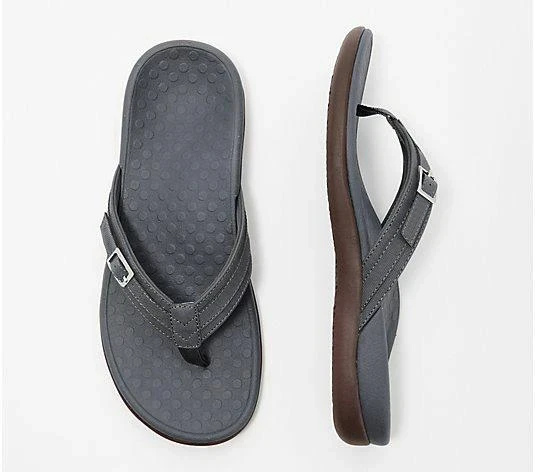THONG SANDALS WITH BUCKLE DETAIL-tidenox