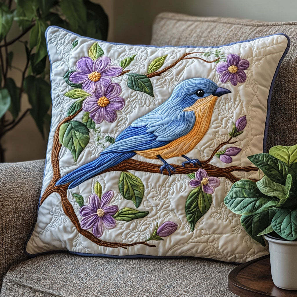 Blue Bird CW1005037CL Quilt Pillow Case-tidenox