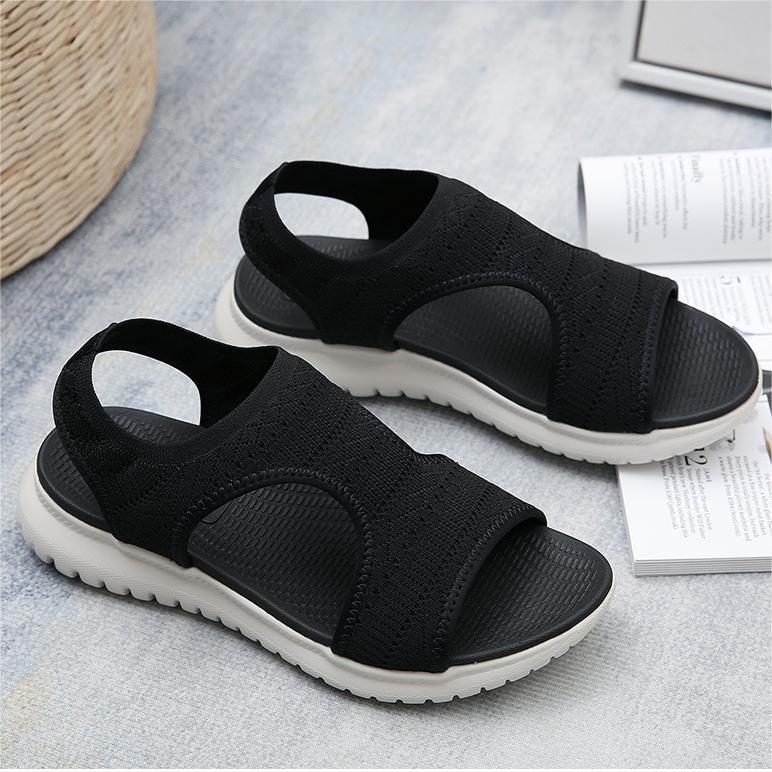 Orthopedic Sandals Cushion Walk Fly Knit Sporty Sandal EEE Fit-tidenox