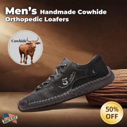 Leather Orthopedic Shoes Men Leather Winter Boots-tidenox