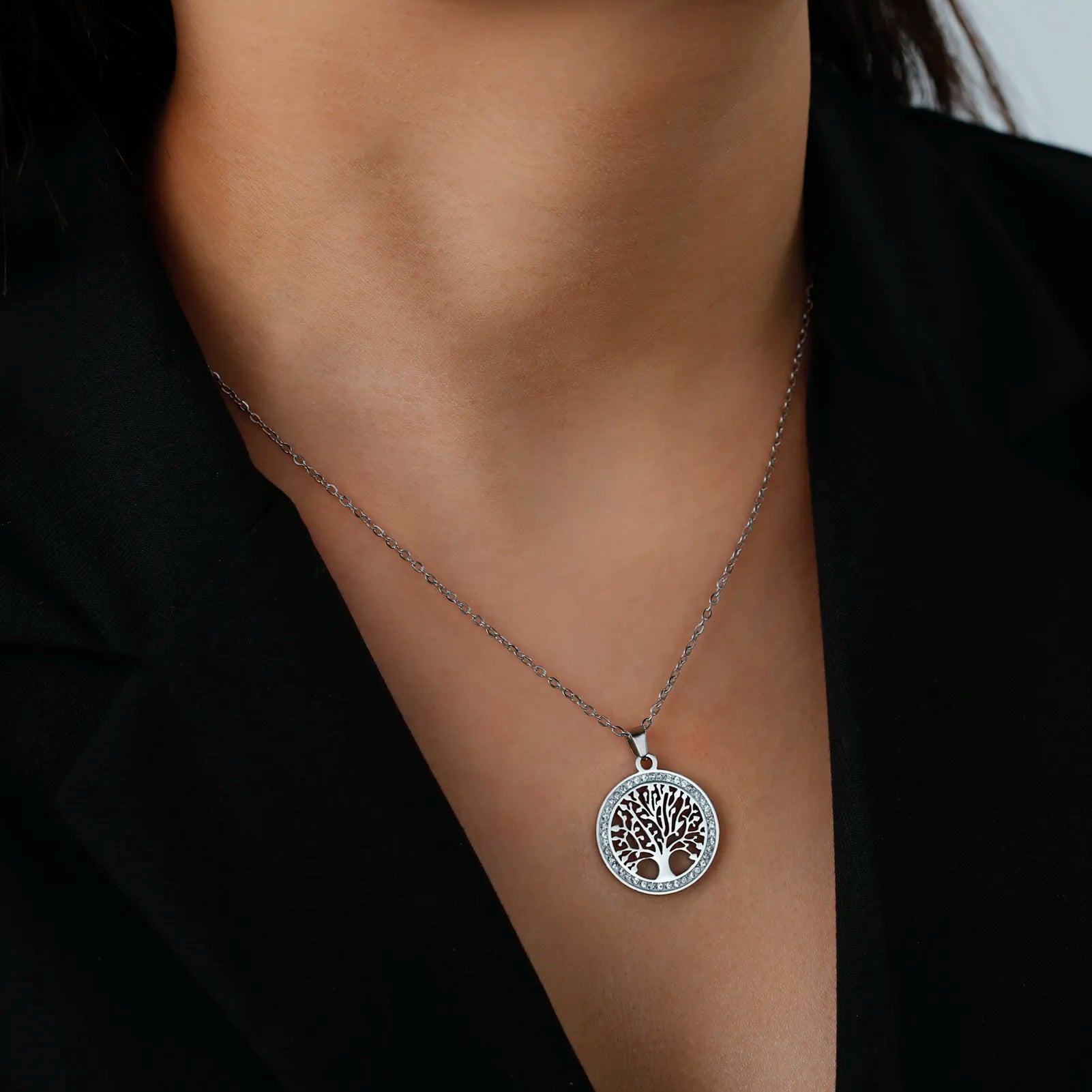 Tree of Life Pendant Necklace-tidenox