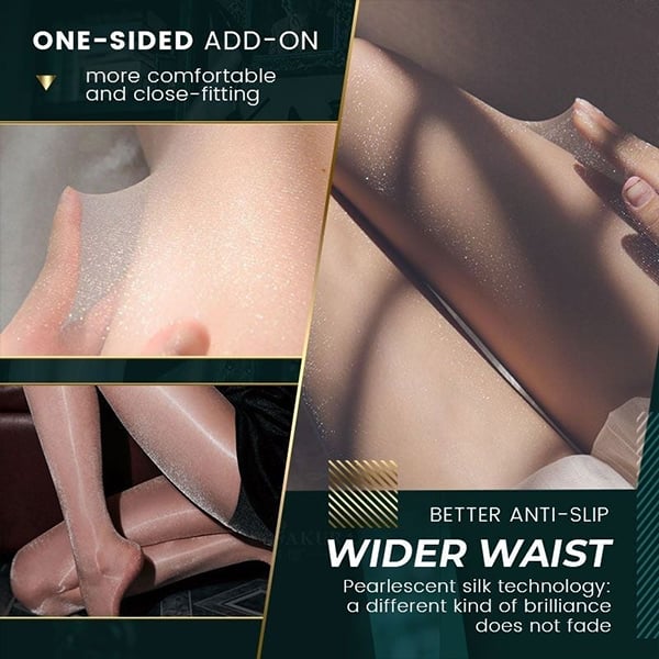 🎁🔥4Pcs Plus Size Pearlescent Silk Stockings Pantyhose-tidenox